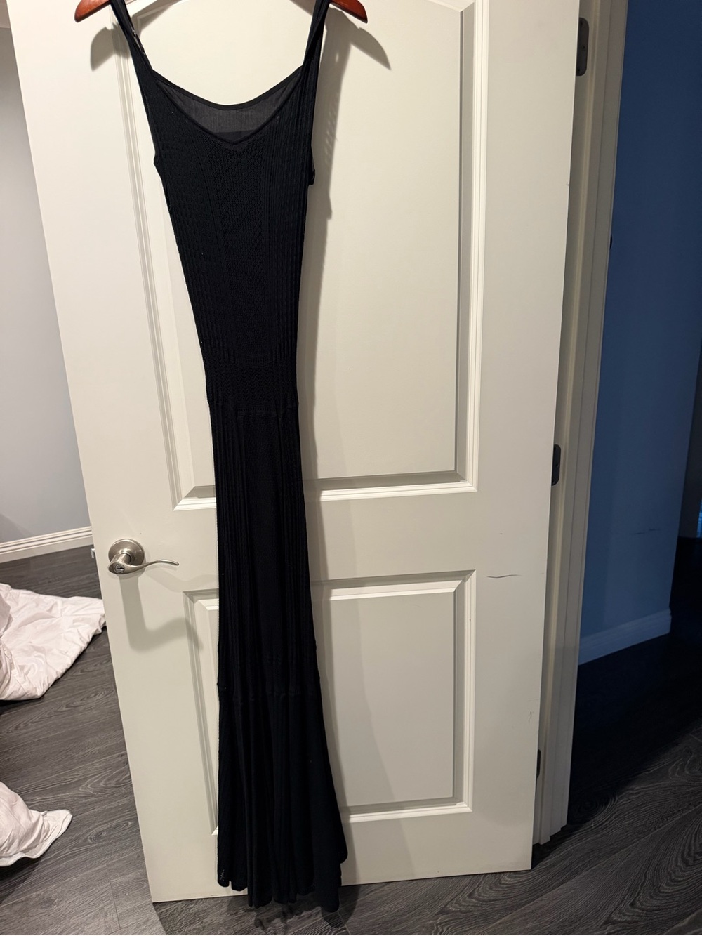 Black Maxi Sleeveless Knit Dress Banana Republic